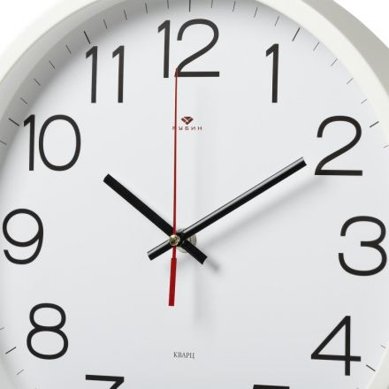 Часы настенные круг d=30см, корпус белый Классика арт.3027-121W Часы настенные круг d=30см, корпус белый Классика арт.3027-121W