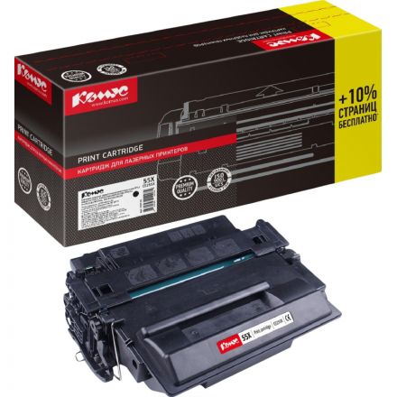 Картридж лазерный Комус 55X CE255X чер. для HP 500 MFPM525dn (13700стр)