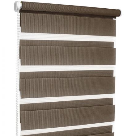 Жалюзи SKR Ролло день-ночь коричневый 43x170