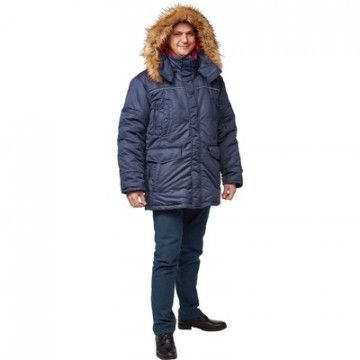 Куртка рабочая зимняя муж. з28-КУ син (р.48-50)182-188 Куртка рабочая зимняя муж. з28-КУ син (р.48-50)182-188