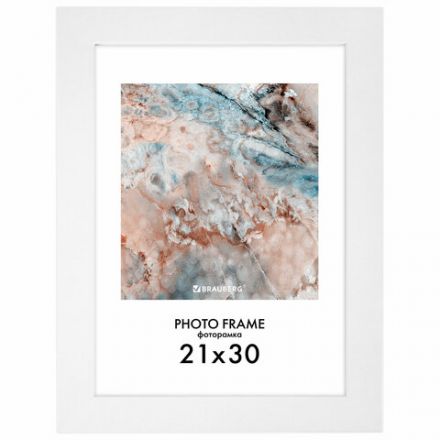 Рамка 21х30 см небьющаяся, КОМПЛЕКТ 3 шт., багет 29 мм, МДФ, BRAUBERG "Basic", белая, 391260 Рамка 21х30 см небьющаяся, КОМПЛЕКТ 3 шт., багет 29 мм, МДФ, BRAUBERG "Basic", белая, 391260