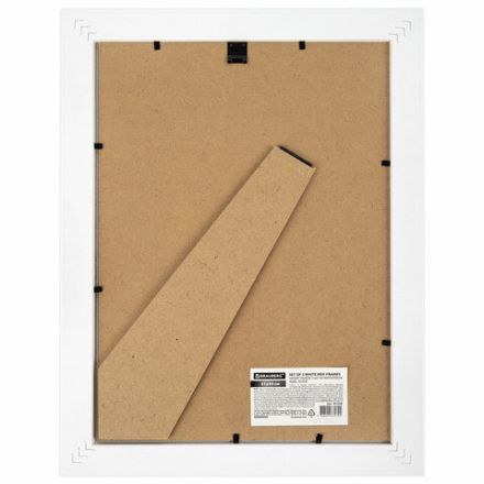 Рамка 21х30 см небьющаяся, КОМПЛЕКТ 3 шт., багет 29 мм, МДФ, BRAUBERG "Basic", белая, 391260 Рамка 21х30 см небьющаяся, КОМПЛЕКТ 3 шт., багет 29 мм, МДФ, BRAUBERG "Basic", белая, 391260