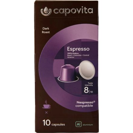 Кофе в капсулах Capovita Espresso Nespresso, 10шт