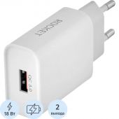 Зарядное устройство сетевое 18W USB-A+C Rocket Slot Combo(RWCC505WH18AC-A)