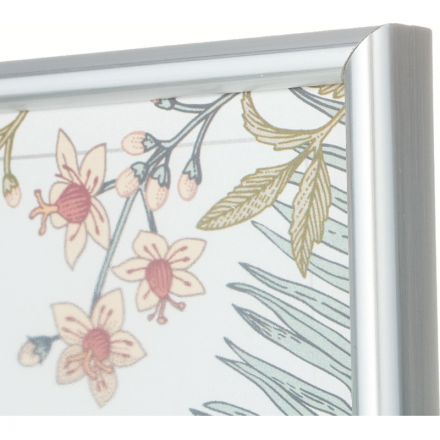 Рамка Attache А4 21х30 см пластиковый багет 10 мм серебристая