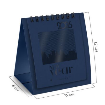 Календарь-домик настольный на гребне, 2026 г., BRAUBERG, 110х120 мм, ТЕМНО-СИНИЙ, 117283 Календарь-домик настольный на гребне, 2026 г., BRAUBERG, 110х120 мм, ТЕМНО-СИНИЙ, 117283