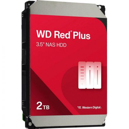 Жесткий диск WD Red Plus 2TB 3.5 5400RPM 64МB SATA(WD20EFPX)