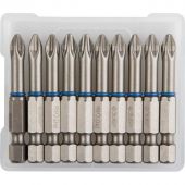 Бита ЗУБР ЭКСПЕРТ кованые Cr-Mo, тип E, PH2, 50м, 10шт/уп (26011-2-50-10)