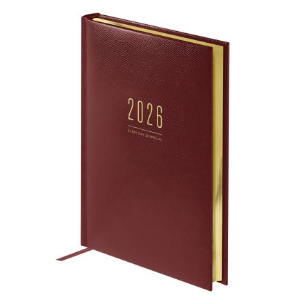 Ежедневник датированный 2026г., А5, 176л., твердый переплет, кожзам, BG "Dallas. Brown", коричневый, фольгированный срез