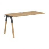 Стол приставной FIST 1367 Дуб Гамильтон/Черный графит-Бук 1380х670х733 FORTA Стол приставной FIST 1367 Дуб Гамильтон/Черный графит-Бук 1380х670х733 FORTA