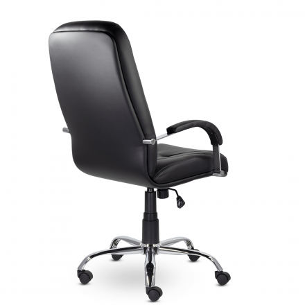 Кресло Комо В хром S-0401 (черный) Кресло Комо В хром S-0401 (черный)