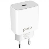 Зарядное устройство сетевое PERO TC03 PD 18W белый