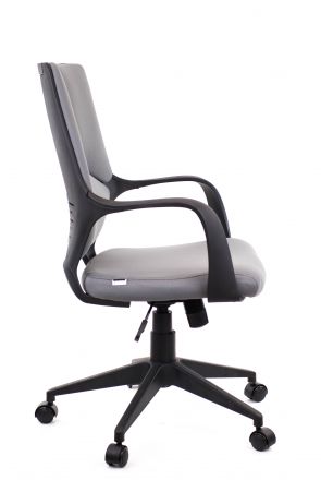 Кресло Everprof Trio Black LB T Ткань Серый Кресло Everprof Trio Black LB T Ткань Серый