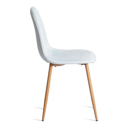 Стул BREEZE (mod. 4724) Велюр/металл , 44 х 53 х 87 см, Aquamarine (аквамарин) HLR16 / натуральный