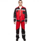 Костюм рабочий летний мужской л21-КБР красн/черн. (р.60-62) 170-176 Костюм рабочий летний мужской л21-КБР красн/черн. (р.60-62) 170-176