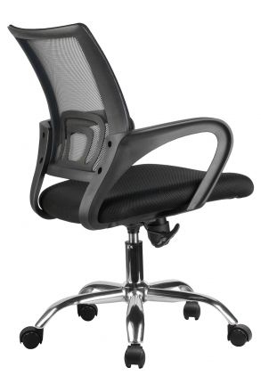 Кресло RCH 8085JE Чёрная сетка/Хром крестовина Кресло RCH 8085JE Чёрная сетка/Хром крестовина