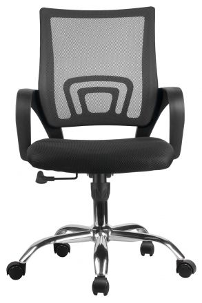 Кресло RCH 8085JE Чёрная сетка/Хром крестовина Кресло RCH 8085JE Чёрная сетка/Хром крестовина