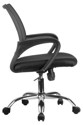 Кресло RCH 8085JE Чёрная сетка/Хром крестовина Кресло RCH 8085JE Чёрная сетка/Хром крестовина