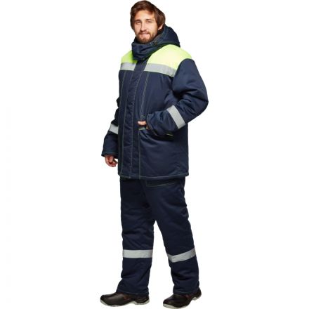 Костюм рабочий зимний муж з45-КПК син/лимон (р.52-54) 182-188 Костюм рабочий зимний муж з45-КПК син/лимон (р.52-54) 182-188