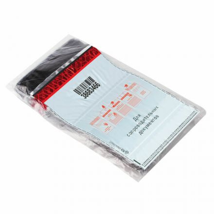 Сейф-пакеты полиэтиленовые (243х320+40 мм), до 100 листов формата А4, КОМПЛЕКТ 100 шт., индивидуальный номер Сейф-пакеты полиэтиленовые (243х320+40 мм), до 100 листов формата А4, КОМПЛЕКТ 100 шт., индивидуальный номер