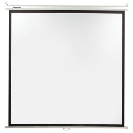 Экран проекционный настенный (150х150 см), матовый, 1:1, BRAUBERG "WALL", 236725