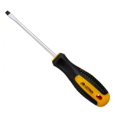 Отвертка Ultima SL6,0х150 мм, CrV, 2-х компонент. рукоятка anti slip 124016 Отвертка Ultima SL6,0х150 мм, CrV, 2-х компонент. рукоятка anti slip 124016
