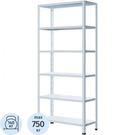 Стеллаж металлический P_МС-246 с 6-ю полками 1000x400x2200