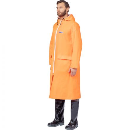 Плащ ПВХ Poseidon WPL, оранжевый, флуоресцентный (размер 48-50, рост 170-176) Плащ ПВХ Poseidon WPL, оранжевый, флуоресцентный (размер 48-50, рост 170-176)