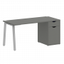Home Office Стол письменный VR.SP-3-158.1.A Металлик/Серый металл 1580*720*750