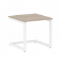 Home Office Стол журнальный VR.SP-2-58.G Дуб аттик/Белый металл 580*600*550