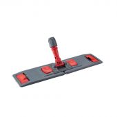 Держатель МОПа универс пластик 50х13см серый красная рукоятка NPK196-R Держатель МОПа универс пластик 50х13см серый красная рукоятка NPK196-R