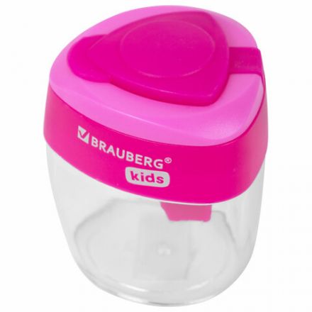 Точилка BRAUBERG KIDS "MAXI", 2 отверстия, с большим контейнером, трехгранный корпус, цвета ассорти, 271945 Точилка BRAUBERG KIDS "MAXI", 2 отверстия, с большим контейнером, трехгранный корпус, цвета ассорти, 271945