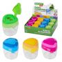 Точилка BRAUBERG KIDS "MAXI", 2 отверстия, с большим контейнером, трехгранный корпус, цвета ассорти, 271945