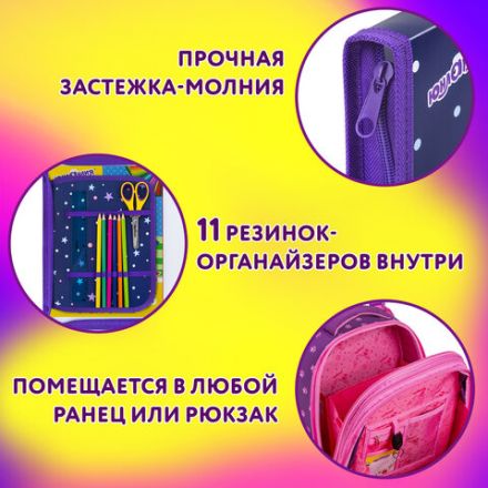 Папка для труда на молнии ЮНЛАНДИЯ А4, 1 отделение, откидная планка, органайзер, "Fluffy tail", 272220 Папка для труда на молнии ЮНЛАНДИЯ А4, 1 отделение, откидная планка, органайзер, "Fluffy tail", 272220