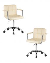 Набор 2 шт Офисное кресло для персонала DOBRIN TERRY, кремовый