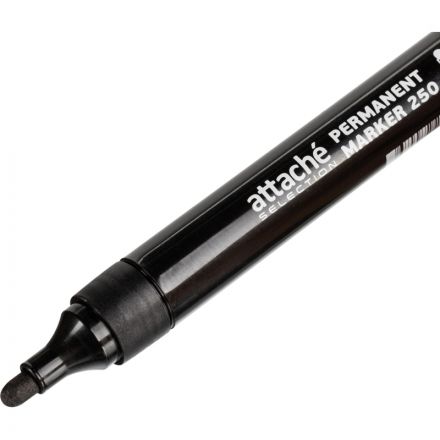 Маркер перманентный Attache Selection 250 черный 1-3мм кругл. наконечник Маркер перманентный Attache Selection 250 черный 1-3мм кругл. наконечник