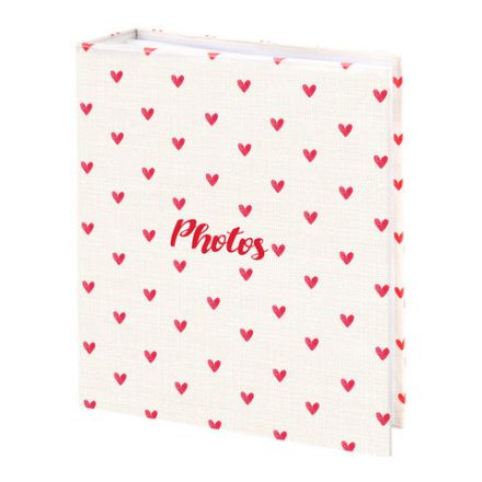Фотоальбом BRAUBERG "Cute hearts" на 200 фото 10х15 см, твердая обложка, 391427