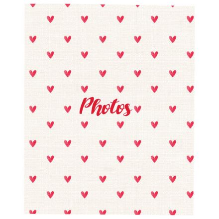 Фотоальбом BRAUBERG "Cute hearts" на 200 фото 10х15 см, твердая обложка, 391427