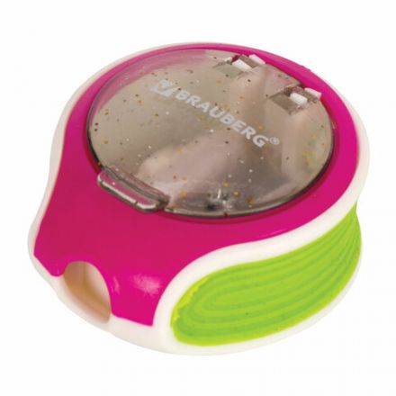 Точилка BRAUBERG "Mix Soft", пластиковая, с контейнером, корпус ассорти, 229585 Точилка BRAUBERG "Mix Soft", пластиковая, с контейнером, корпус ассорти, 229585