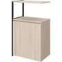Полустеллаж для документов K-Loft  241H023 645х400х1068 дуб сканд/черный