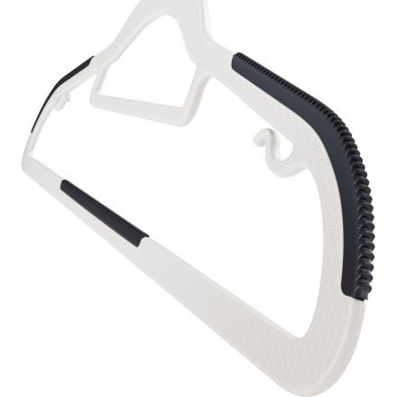 Вешалка-плечики DF_CLH-215 пла/мет.п/скол.встав.10шт/уп L-420мм р.50-52,сер