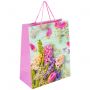 Пакет подарочный (1 штука) 26x13x32 см, ЗОЛОТАЯ СКАЗКА "Spring Flowers", глиттер, розовый, 608247 Пакет подарочный (1 штука) 26x13x32 см, ЗОЛОТАЯ СКАЗКА "Spring Flowers", глиттер, розовый, 608247