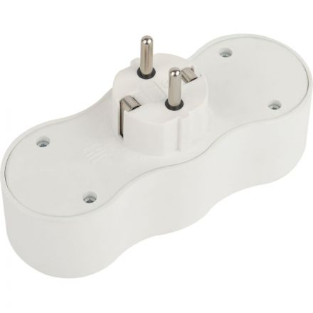 Разветвитель ЭРА SPx-3e-W (3р/с заземлением/16А, белый)