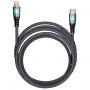 Кабель Type-C - Lightning, 1 м, 3 А, SMARTBUY, для быстрой зарядки и передачи данных, черный, PDTRANSP-BLACK