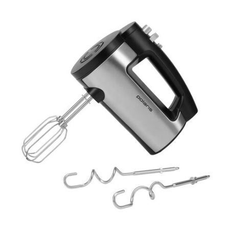 Миксер POLARIS PHM 5009A, 500 Вт, 6 скоростей, 2 венчика, 2 крюка для теста, черный, 25323 Миксер POLARIS PHM 5009A, 500 Вт, 6 скоростей, 2 венчика, 2 крюка для теста, черный, 25323