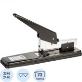 Степлер мощный Attache 24/6-23/13, до 70 листов, металл, пластик, чёрный Степлер мощный Attache 24/6-23/13, до 70 листов, металл, пластик, чёрный