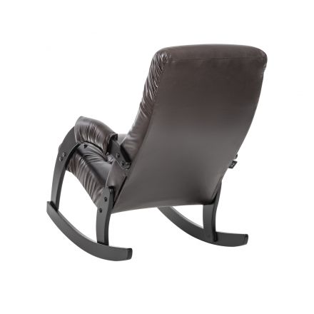 Кресло-качалка Модель 67 Венге, к/з Oregon perlamutr 120, Венге, Oregon perlamutr 120, Экокожа