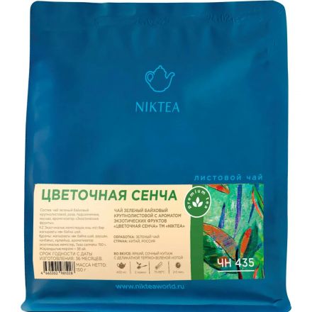 Чай зеленый Niktea Цветочная Сенча, 150 г