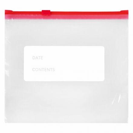 Пакеты для заморозки продуктов, 1 л, КОМПЛЕКТ 20 шт., с замком-застежкой (слайдер), LAIMA