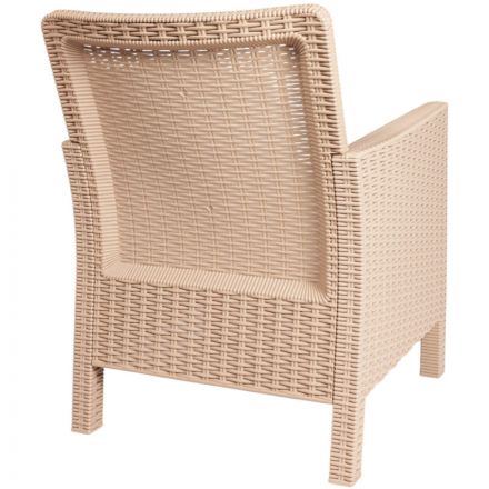 Кресло TDT_садовое капучино под ротанг